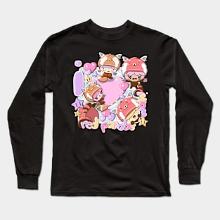 I love red pandas Long Sleeve T-Shirt